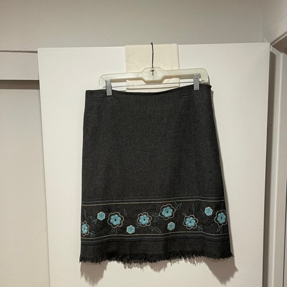 Ladies Wool Blend A-Line Skirt